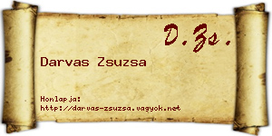 Darvas Zsuzsa névjegykártya
